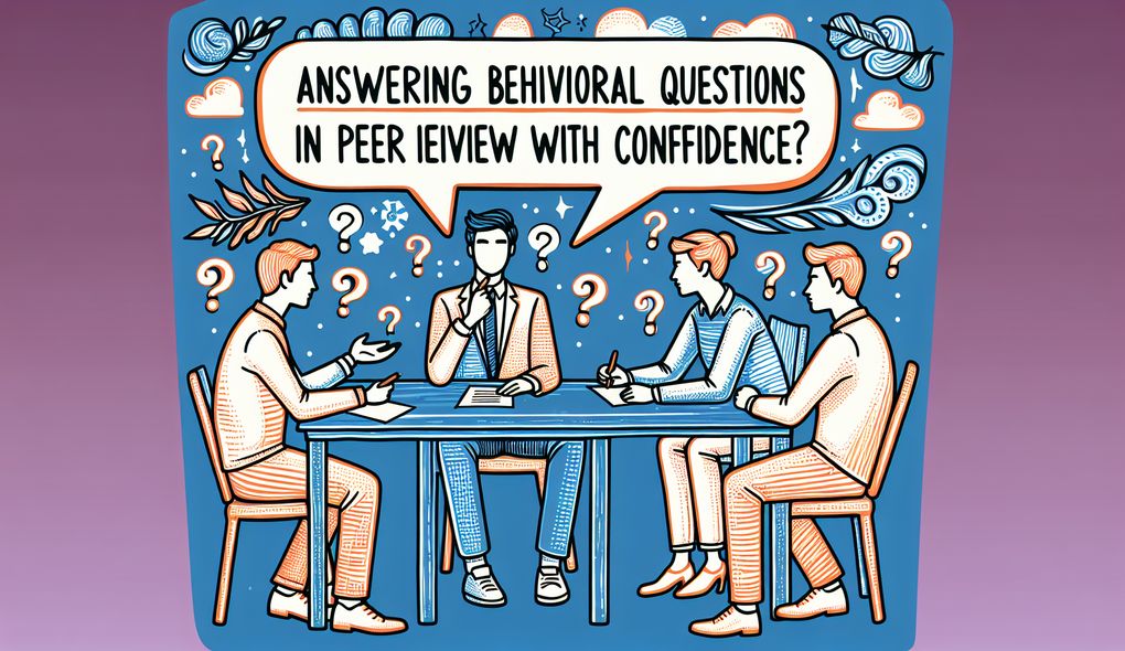 Answering Behavioral Questions in Peer Interviews with Confidence