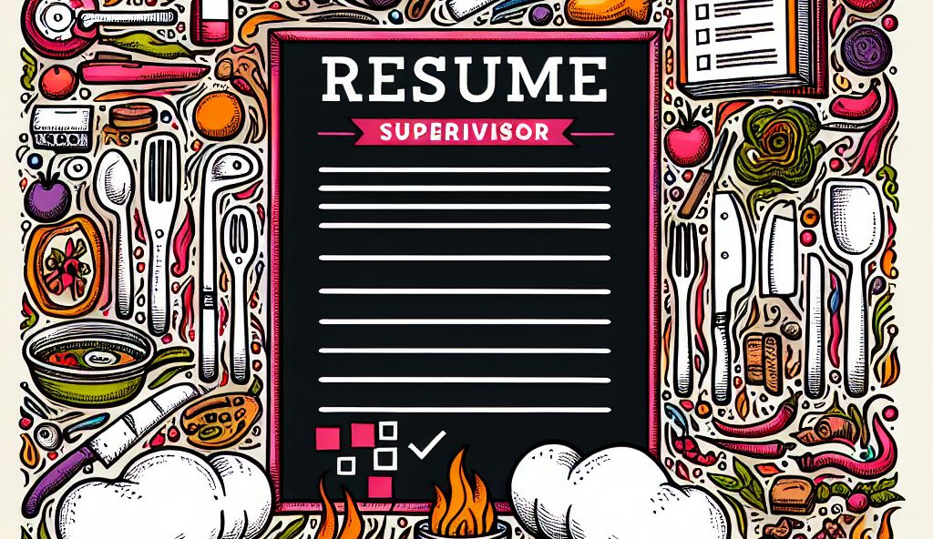 Crafting a Winning Resume for Kitchen Supervisor Roles