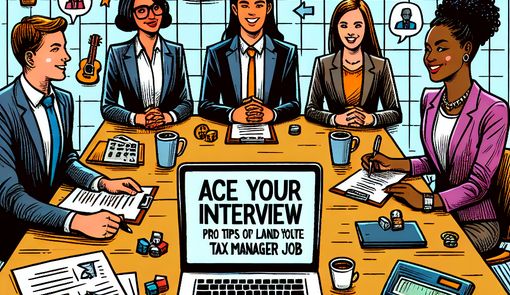 Ace Your Interview: Pro Tips for Landing a Corporate Tax Manager Job