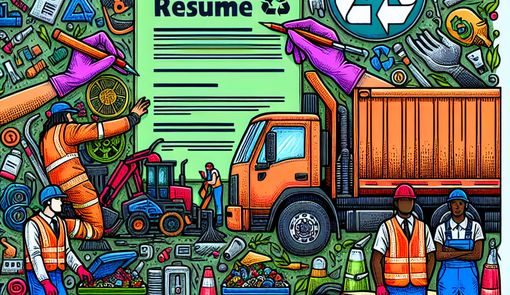 Crafting Impactful Resumes for Waste Management Technician Jobs