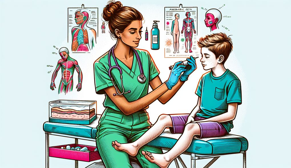 How do you maintain compassionate and professional communication with pediatric patients and their families?