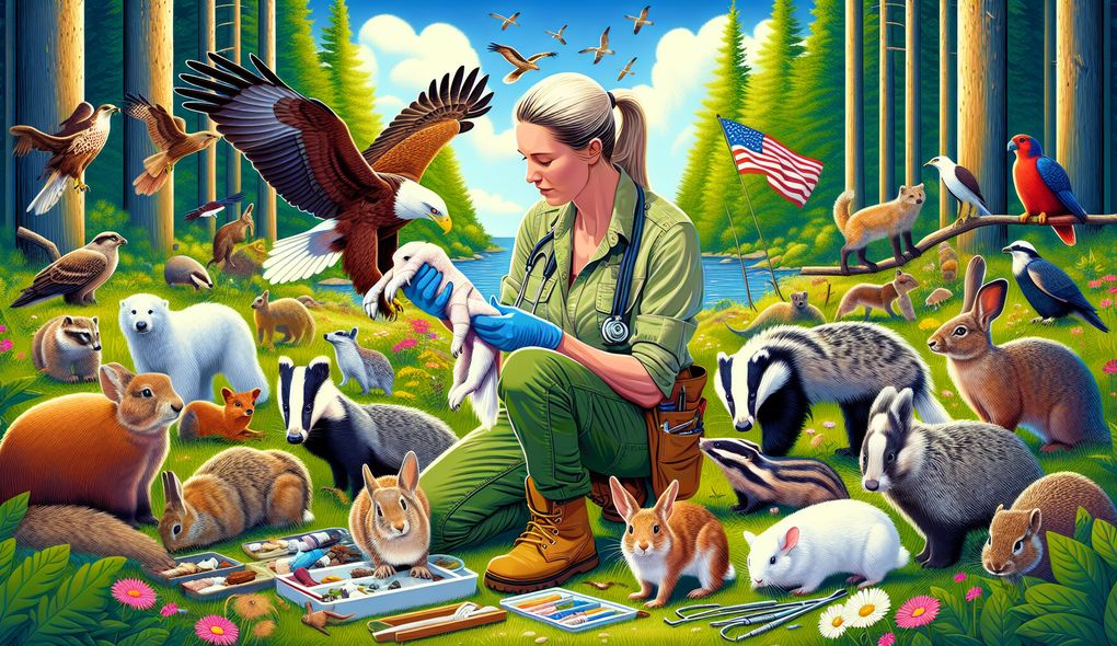 What is your experience in handling different wildlife species, including mammals, birds, and reptiles?