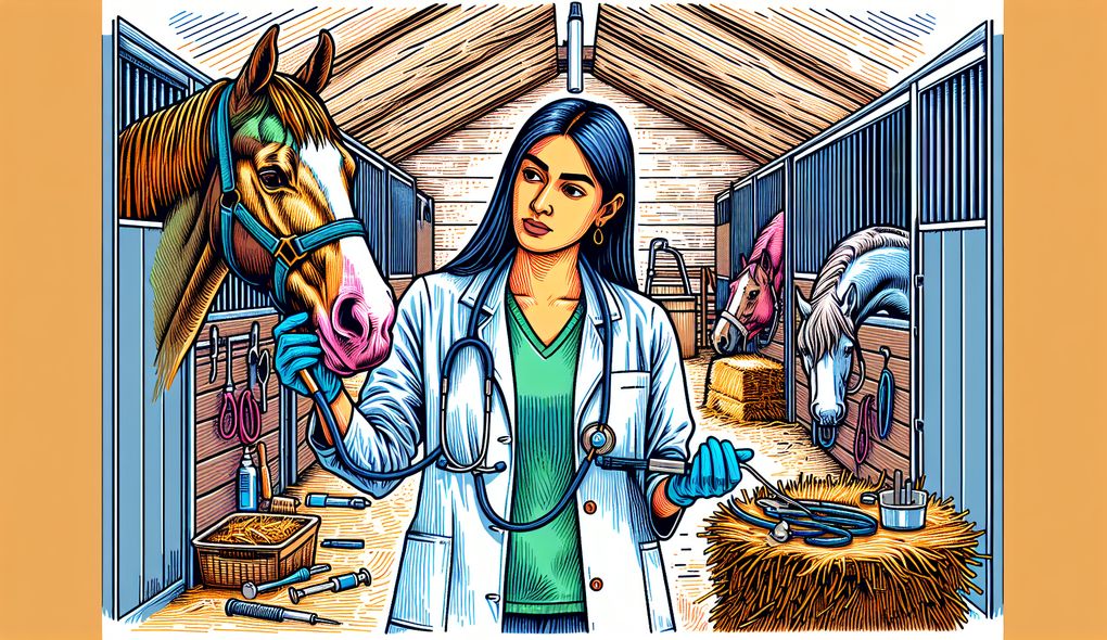 How do you stay updated on the latest equine medicine research and advancements in veterinary technology?