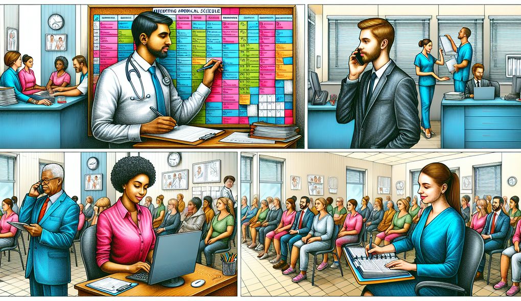 How do you handle communicating scheduling changes or cancellations to patients and healthcare providers?