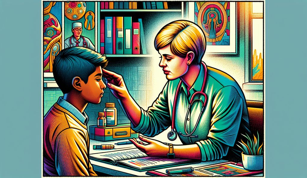 How do you approach performing comprehensive physical examinations on adolescent patients?